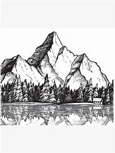 Image result for A Drawing of a Mountain