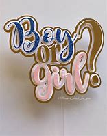 Image result for Boy or Girl Cake Topper