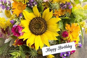 Image result for Happy Birthday Bouquet of Flowers