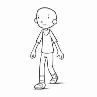 Image result for Cartoon Person Outline Walking