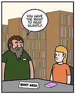 Image result for Library Comic Strip