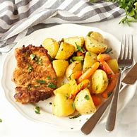 Image result for Pork Chop Sheet Pan Dinner