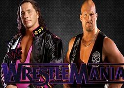 Image result for Steve Austin vs Bret Hart WrestleMania 13