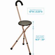 Image result for Adjustable Cane Seat