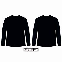 Image result for Baju Polos Navy Lengan Panjang