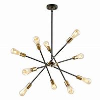 Image result for Black Glass Shades On Chandelier Sputnik