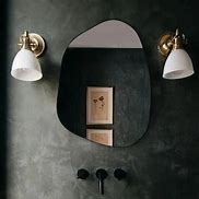 Image result for Black Asymmetric Wall Mirror