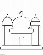 Image result for Masjid Kartun Hitam Putih