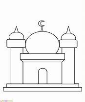 Image result for Masjid Kartun Hitam Putih