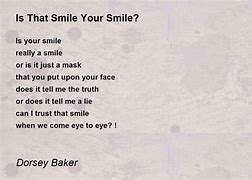 Image result for Poem Called Smile