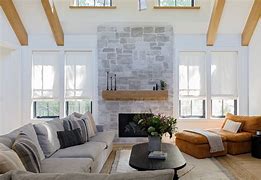 Image result for Farmhouse Living Room with Leather Sofa