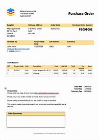 Image result for Purchase Order Format