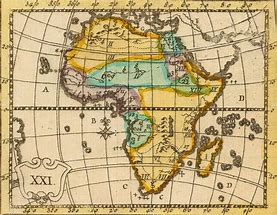 Image result for Antique Africa Map