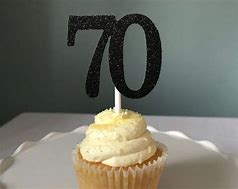 Image result for 70th Birthday Cupcake Toppers