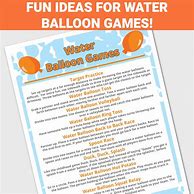 Image result for Water Balloon Party Games