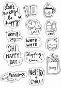 Image result for Aesthetic Blue and White Stickers Word