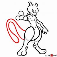 Image result for How to Draw Mewtwo