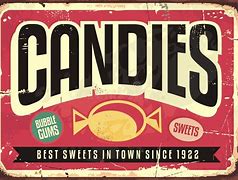 Image result for Retro Candy Sign