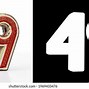 Image result for 49 Number Red and White