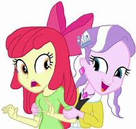 Image result for Apple Blossom X Diamond Tiara Equestria Girl