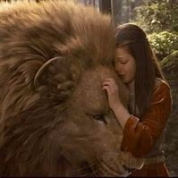 Image result for Narnia Lucy and Aslan