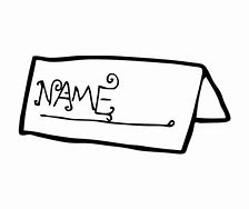 Image result for Name Clip Art Black and White