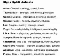 Image result for Spirit Animals for Zodiac Signs