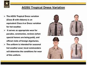 Image result for Army Agsu Wear Class B