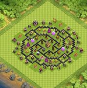 Image result for Map Clash of Clan HDV 8