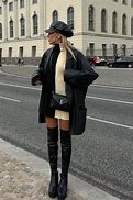 Image result for Thigh High Fur Boots