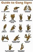 Image result for Guide to Gang Signs