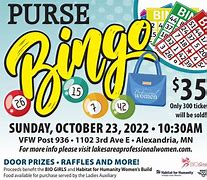 Image result for Purse Bingo Donation Letter