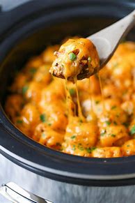 Image result for Slow Cooker Tater Tot Casserole