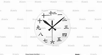 Image result for Chinese Clock Dial