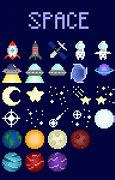 Image result for Deep Space Pixel Art