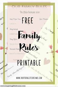 Image result for Family Rules Printable