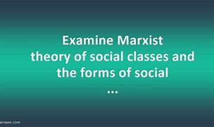 Image result for Marxist Theory On Social Class