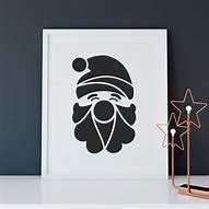 Image result for Santa Face Stencil