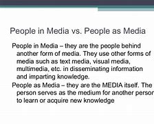 Image result for People in Media Meaning