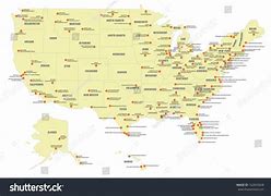 Image result for Major US Airports Map