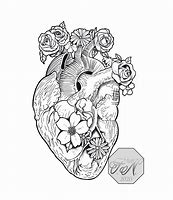 Image result for Anatomical Heart and Gear Tattoo