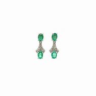 Image result for Avon Sterling Silver Emerald Earrings