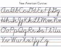 Image result for New Cursive Alphabet