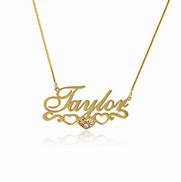 Image result for Heart Name Necklace