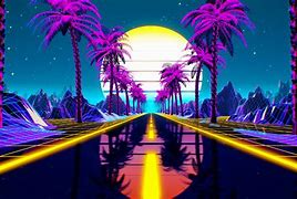 Image result for Neon 80s Sci-Fi Art