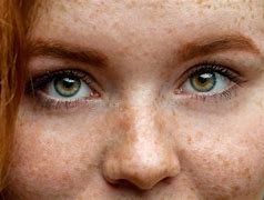 Image result for Girl with Green Eyes Freckles