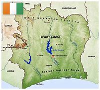 Image result for Africa Map Showing Ivory Coast