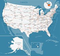 Image result for USA Road Map