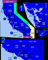 Image result for CA Area Code Map