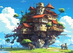 Image result for Studio Ghibli Lapotp Background